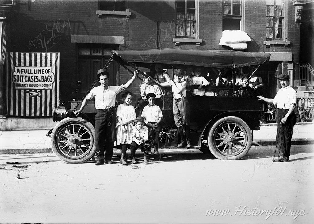 The automobile would become an attraction all its own. Local children were willing to pay 2 cents ($0.50 today) for a ride around the block.