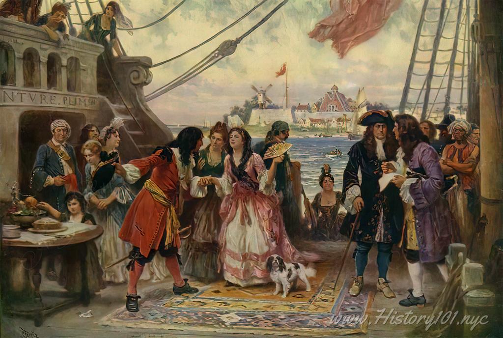 Explore Captain Kidd's 1696 voyage from London to NYC, his ties to the city, and his fateful turn to piracy, shaping New York's maritime history
