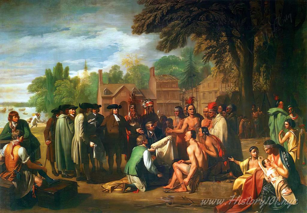 Explore the 1682 Treaty of Shackamaxon, where William Penn and Tamanend of the Lenape set a precedent for peaceful settler-Native relations