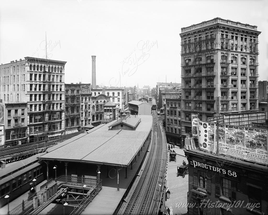 Chatham Square was an express station on the demolished IRT Third Avenue Line. Its lower level served trains of the IRT Second and Third Avenue Lines.