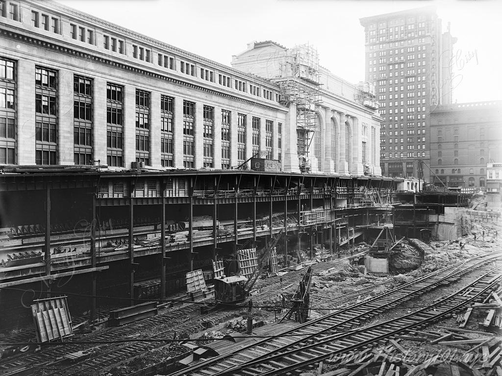 Construction on Grand Central Terminal started on June 19, 1903, as New York state legislature would ban all steam trains in Manhattan by 1908.