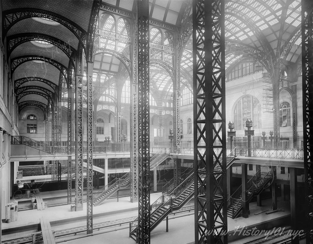 Explore Penn Station's 1910 debut, a Beaux-Arts jewel by McKim, Mead & White, pivotal in reshaping NYC's transportation and urban fabric