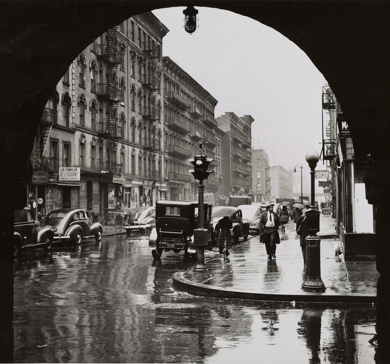 110th Street from Park Avenue NYC in 1947