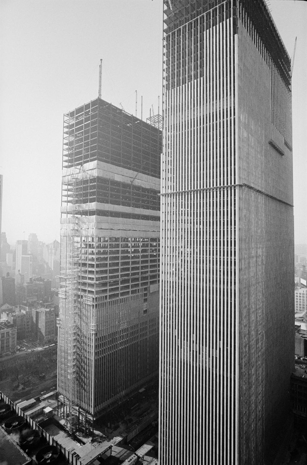 McGraw Hill Building Construction NYC in 1971