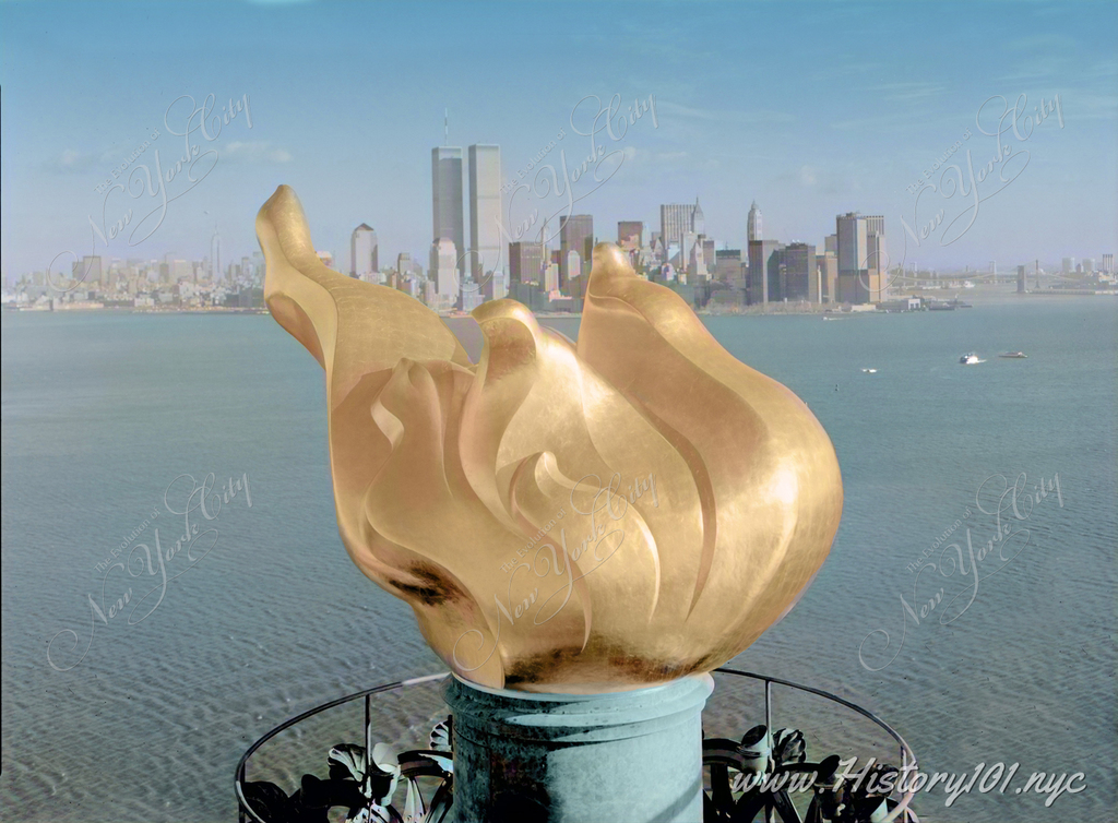 Discover the 1985 major restoration of the Statue of Liberty, including the iconic torch's replacement, marking its 100-year legacy
