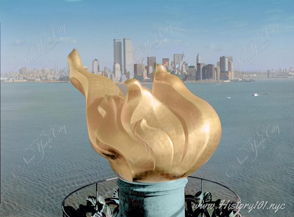 Discover the 1985 major restoration of the Statue of Liberty, including the iconic torch's replacement, marking its 100-year legacy