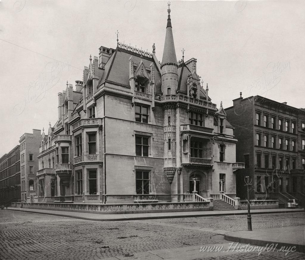 Photograph of 660 Fifth Avenue - the mansion of William K. and Alva Vanderbilt.