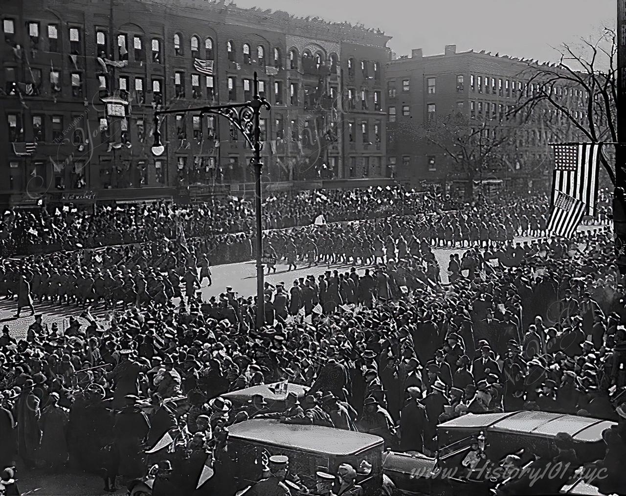 369th Infantry Return Home - NYC in 1918