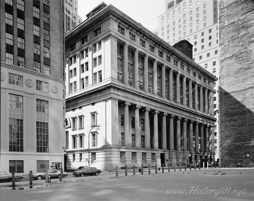 Photograph of the National City Bank, located at 55 Wall Street, New York City.