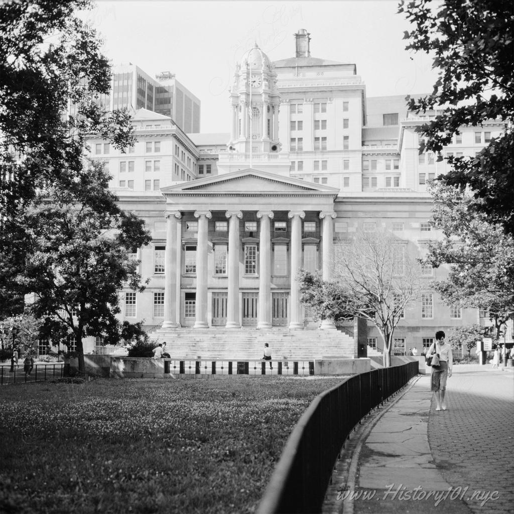 Photograph of Brooklyn's City Hall, located at209 Joralemon Street, Kings County New York.