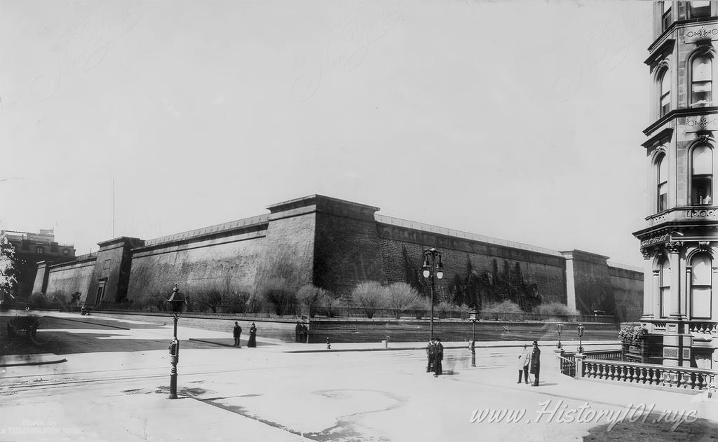 The Croton Aqueduct water system (Murray Hill Reservoir) started construction in 1837 and opened to great fanfare on October 14, 1842.