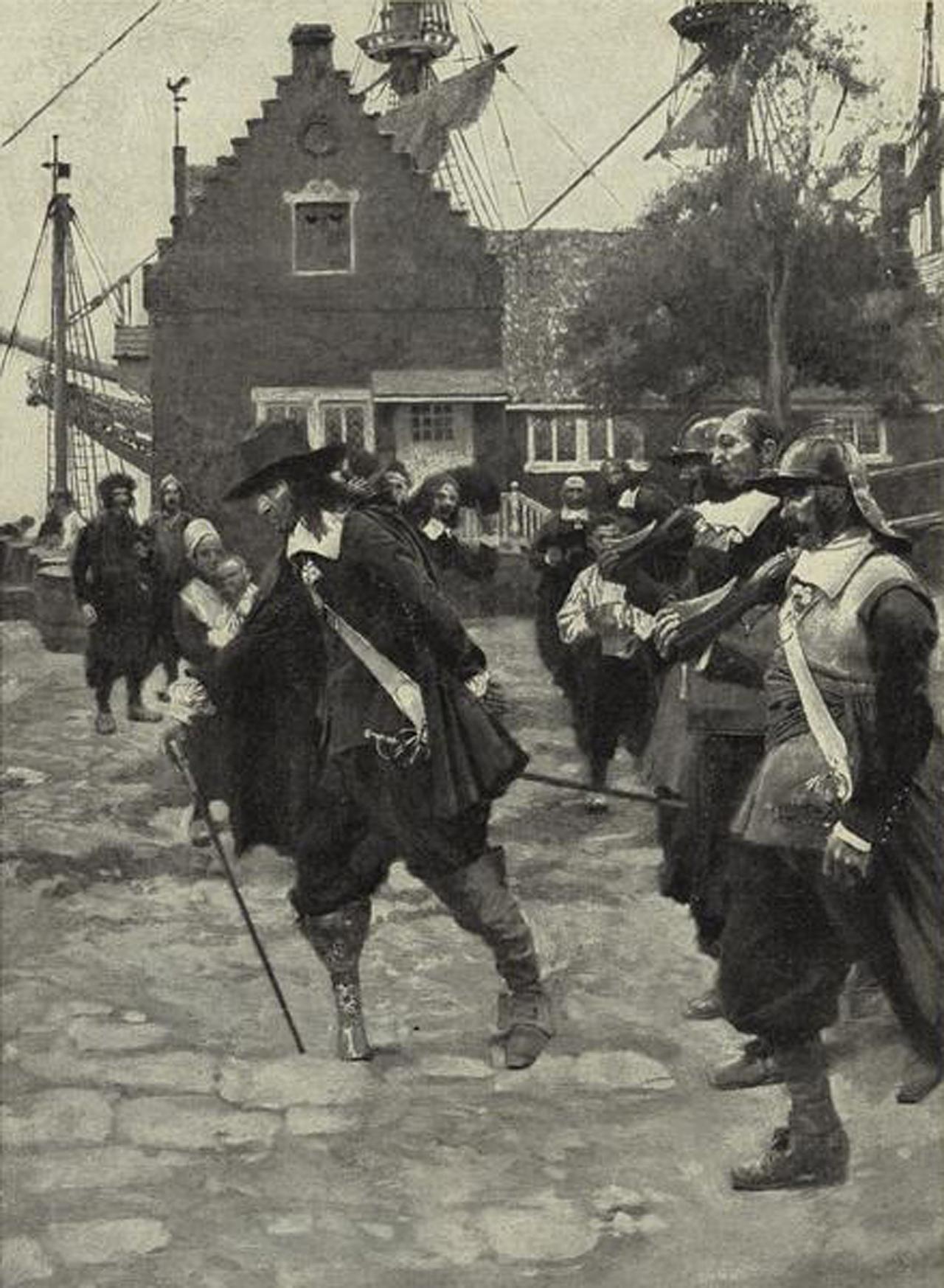 Arrival of Peter Stuyvesant in New Amsterdam NYC in 1647