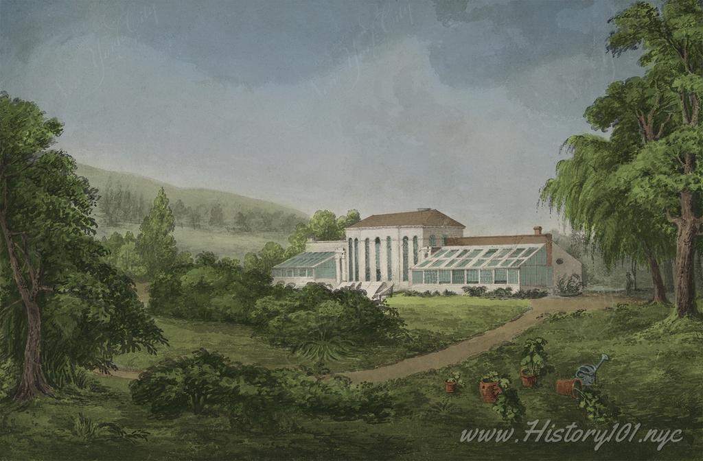 The Elgin Botanic Garden was the first public botanical garden in the United States, established in 1801 by New York physician David Hosack.