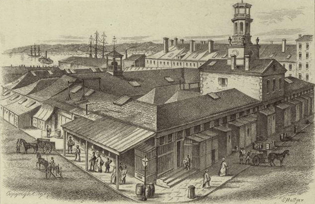 The Washington Market NYC in 1829