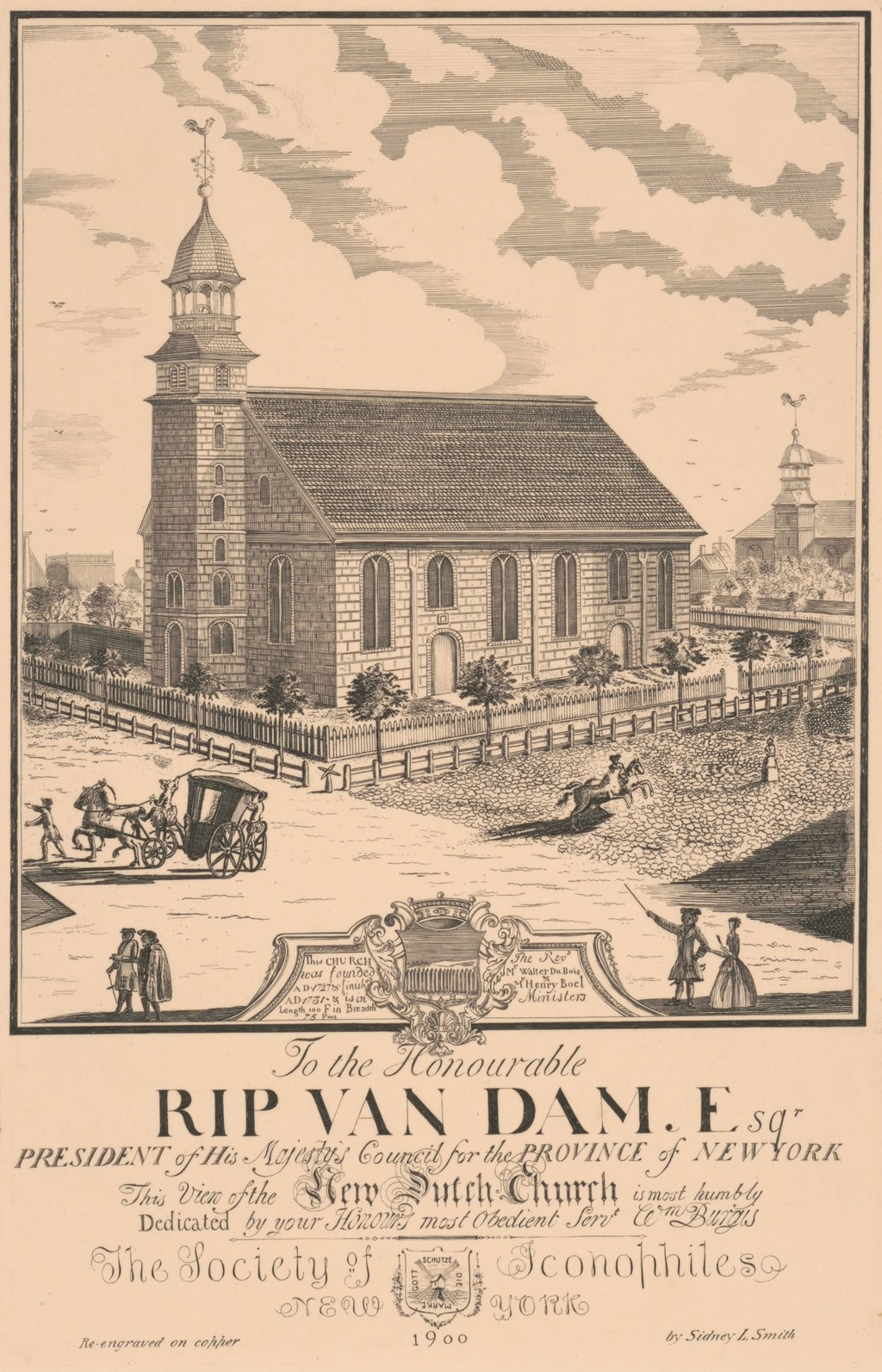 Smith's New Dutch Church Engraving Art & History