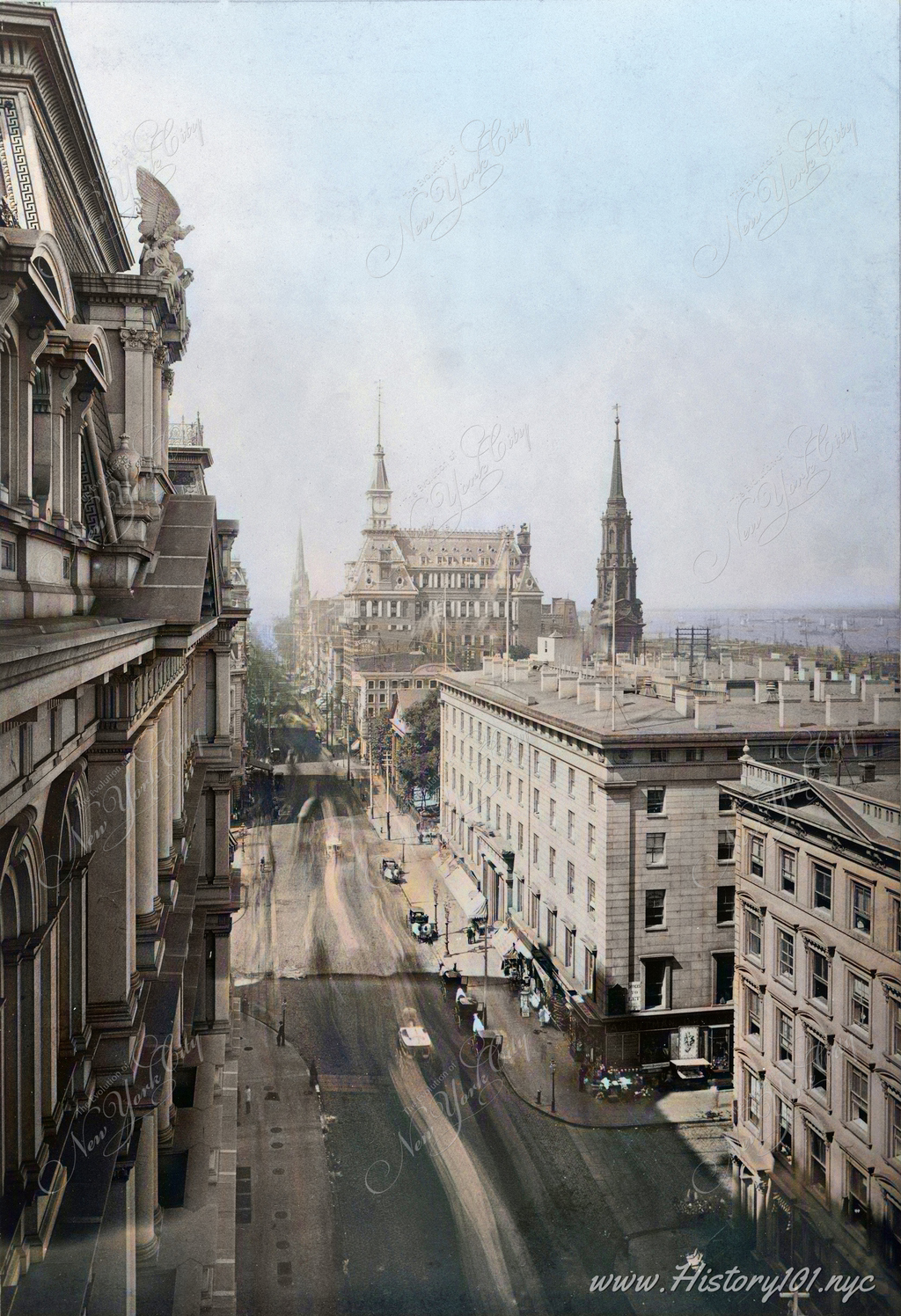 Explore Charles Pollock's 1880 photograph of Broadway, offering a unique view on New York's architectural diversity and urban development