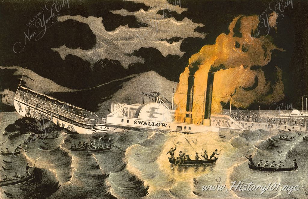 Explore the tragic sinking of the steamboat Swallow in 1845, a critical event that underscored the dangers of early steamboat travel