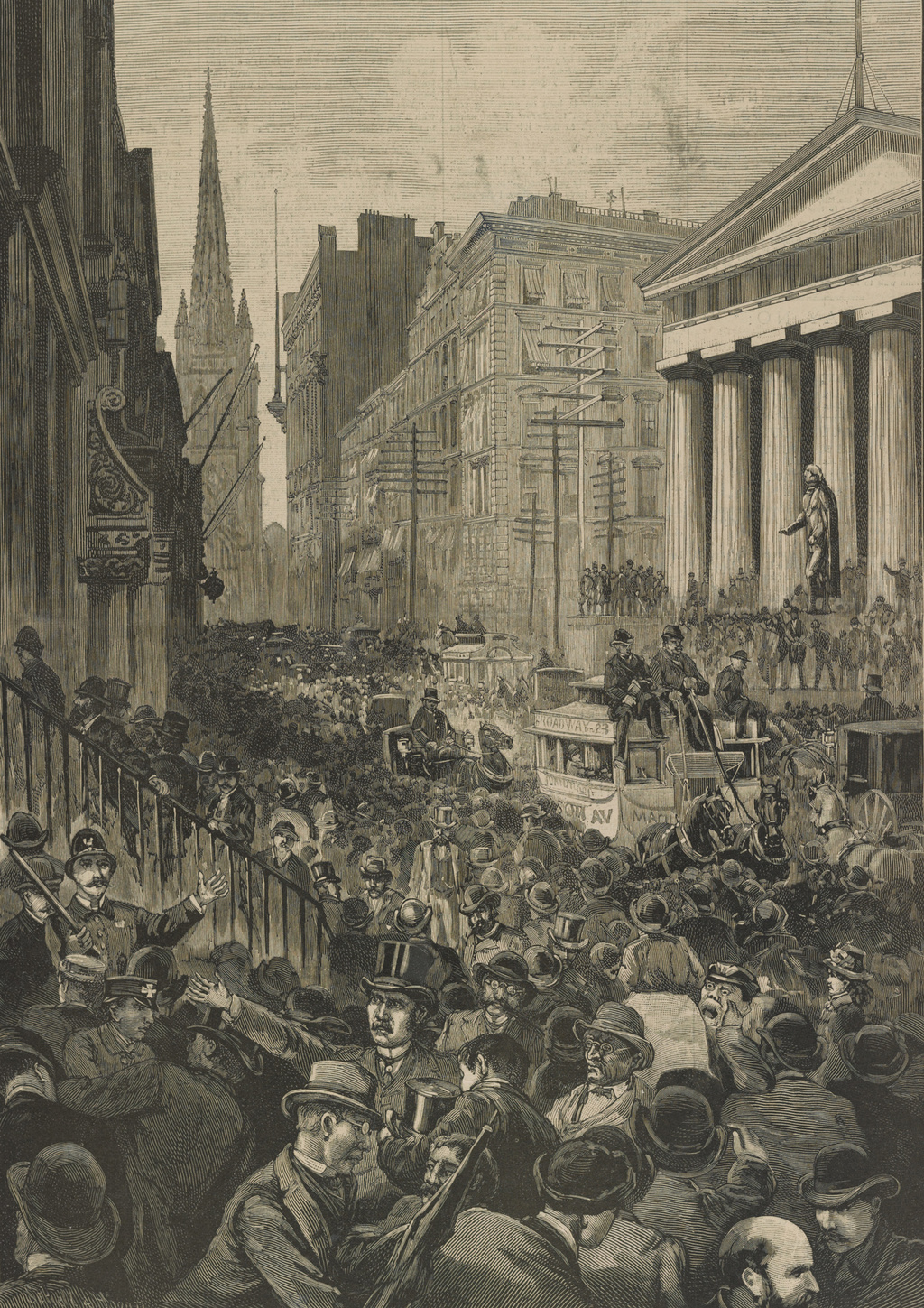 1884 Wall Street Panic by Schell & Hogan